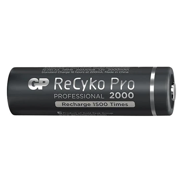 Gp Recyko Pro AA 2000 Mah Şarjlı 4'Lü Pil - Resim 6