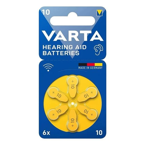 Varta 10 Numara Kulaklık İşitme Cihazı Pili (6'Lı Paket) - 3