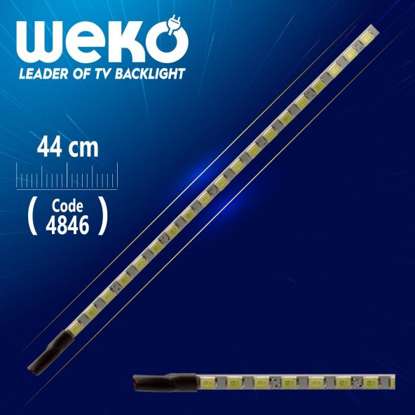 20'' UNİVERSAL MONİTÖR E-LED 75 LEDLİ (2835) 440MM 12V ÇİFT LED+SÜRÜCÜ+KABLO TAKIM - Resim 2