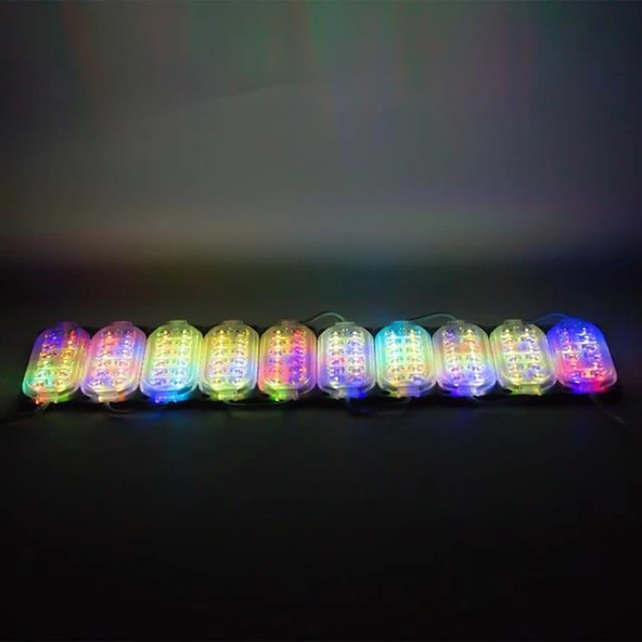 Powermaster Parlak Yanıp Sönen RGB 24 Volt 1.2 Watt  2835 Modül Led - 6