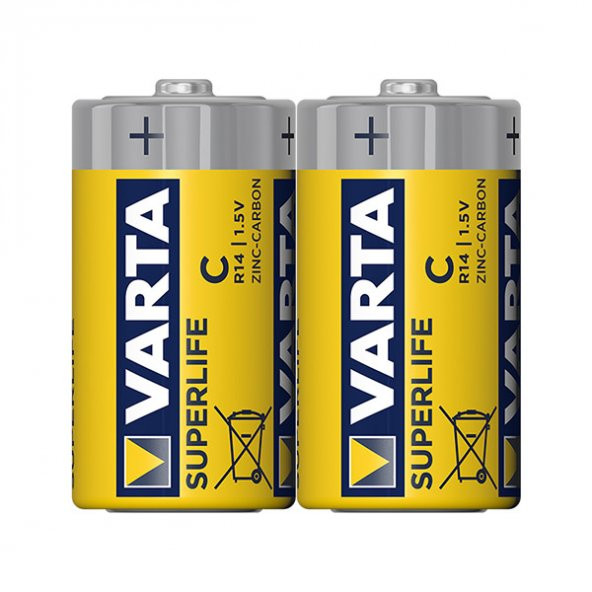 Varta Superlife Çinko Orta C Boy Pil (24'Lü Paket)