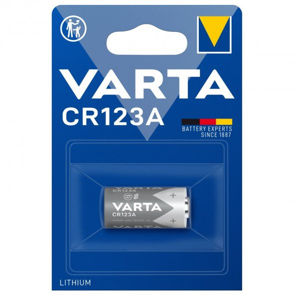 Varta CR123A 3 Volt Lityum Pil Tekli