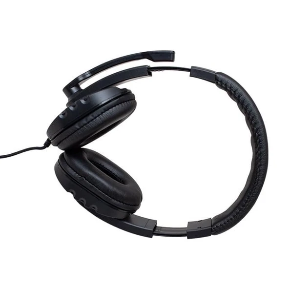 Hello 3.5 Mm Stereo Kablolu Ledli Mikrofonlu Siyah Gaming Oyuncu Kulaklık HL-5351 - 8