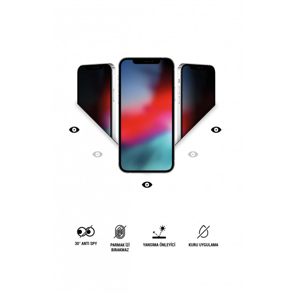 iPhone 15 Plus Mat Hayalet Ekran Koruyucu Yandan Görünmeyen Film - 2