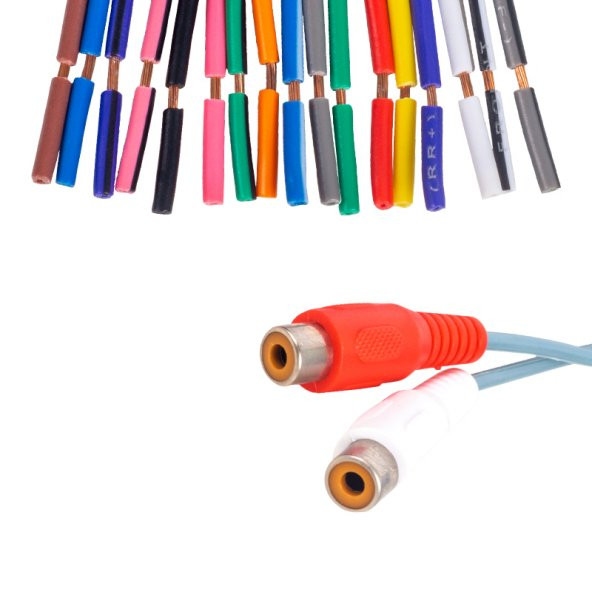 Fully G545 20 Pin MP3-İso Dişi Oto Soket Ara Kablo - Resim 2