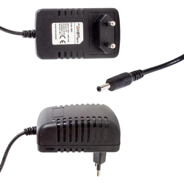 Powermaster PM-620 18 Volt - 1 Amper 3.5*1.35 Mm Uçlu Plastik Kasa Priz Tipi Adaptör - 8