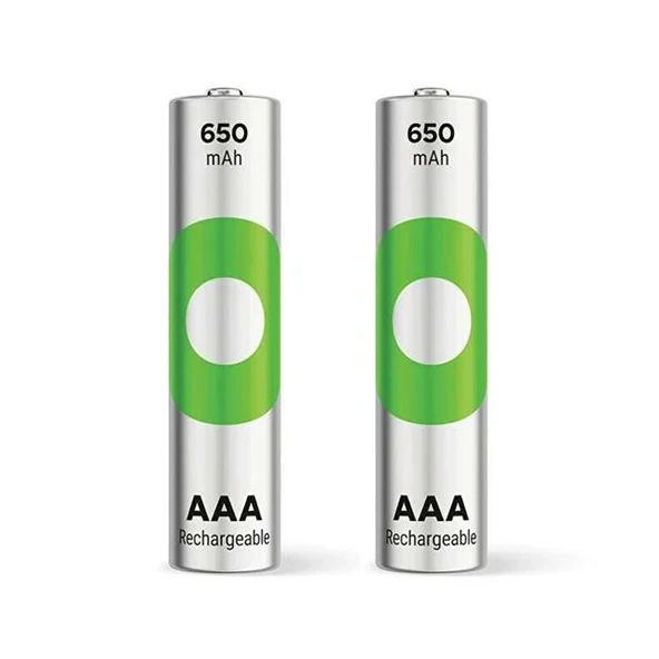 GP Recyko 650 Mah R03 AAA Şarjlı 2'Li İnce Kalem Pil - 8