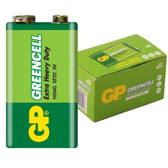 GP 1604G-B Greencell 9 Volt Pil (10'Lu Paket) - 5