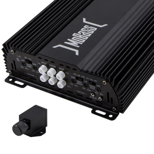MOBASS MB-600.4  4 KANAL 2 X 150 WATT RMS 4 OHM BASS KONTROLLÜ OTO ANFİ - 3