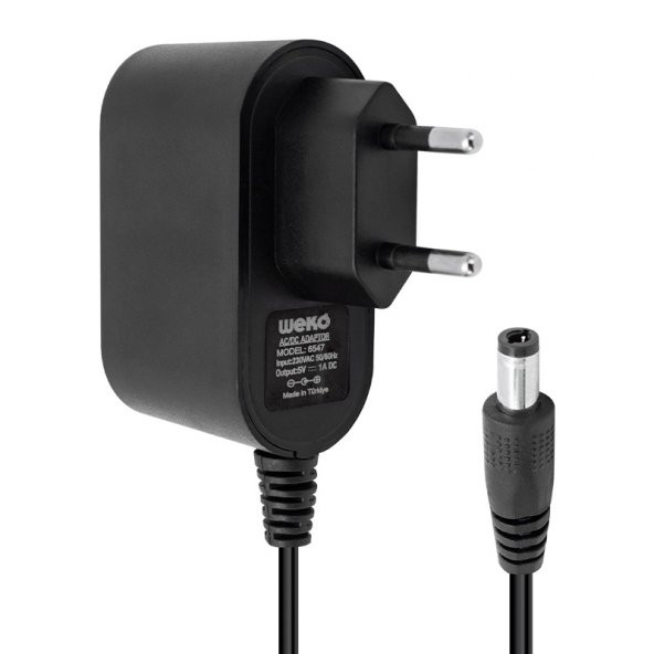 Weko 5 Volt 1 Amper 5 Watt Plastik Kasa Priz Tipi Adaptör (5.5X2.5 Uçlu) - 4