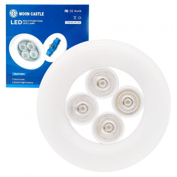 Powermaster Beyaz E27 Duy 48 Watt 4\'Lü Ufo Led Lamba KK-902 - 3