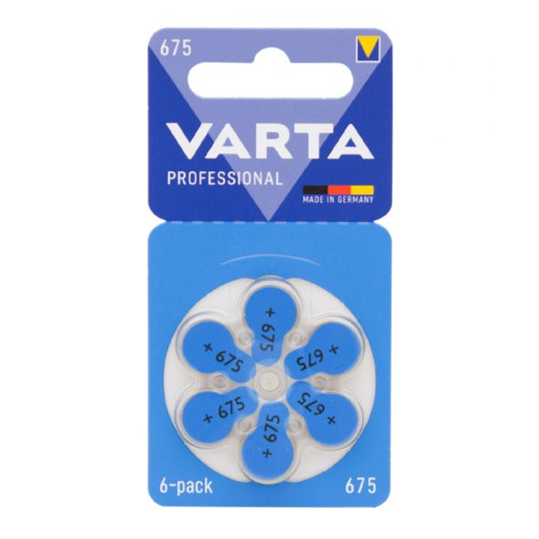 Varta 675 Numara Kulaklık İşitme Cihazı Pili (6'Lı Paket)