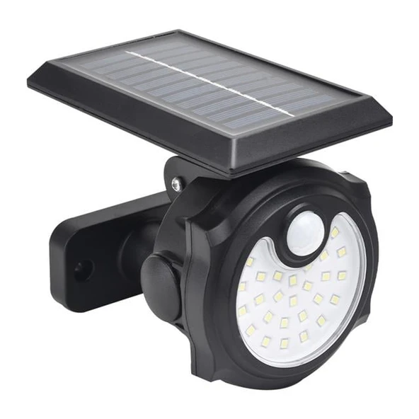 Powermaster SH-1705A 26 Ledli Sensörlü 3 Modlu Solar İndiksiyon Duvar Lambası - 5