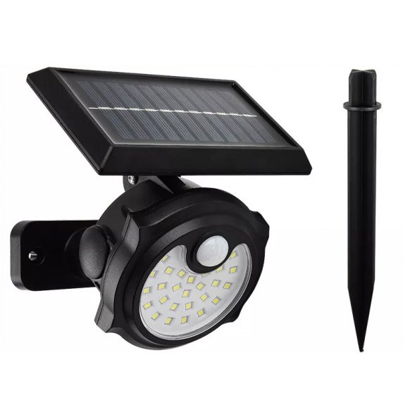 Powermaster SH-1705A 26 Ledli Sensörlü 3 Modlu Solar İndiksiyon Duvar Lambası - 2