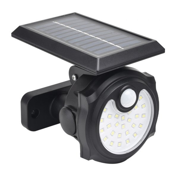 Powermaster SH-1705A 26 Ledli Sensörlü 3 Modlu Solar İndiksiyon Duvar Lambası - 3