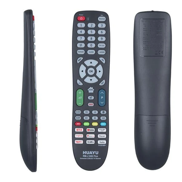 Huayu RM-L1688 Plus (V-1014S+) Netflix-Youtube-Prime Video-Google Play Tuşlu Universal Lcd Led Tv Kumandası - Resim 6