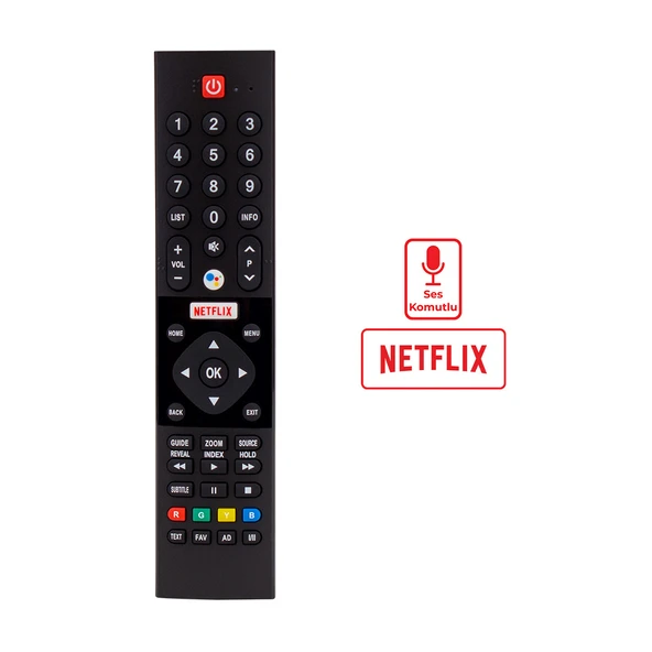 Huayu PN-V1 Netflix Tuşlu Lcd-Led Tv Kumanda - 3