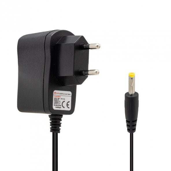 POWERMASTER PM-8109 5 VOLT - 1 AMPER 2.5*0.7 MM UÇLU PLASTİK KASA PRİZ TİPİ ADAPTÖR - 2