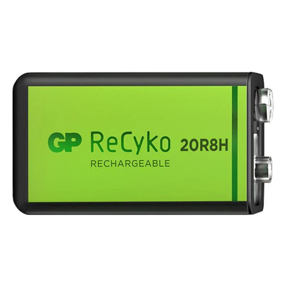 GP Batteries Recyko 200 Mah 9V Boy Ni-Mh Şarjlı Pil Tekli Paket - 4