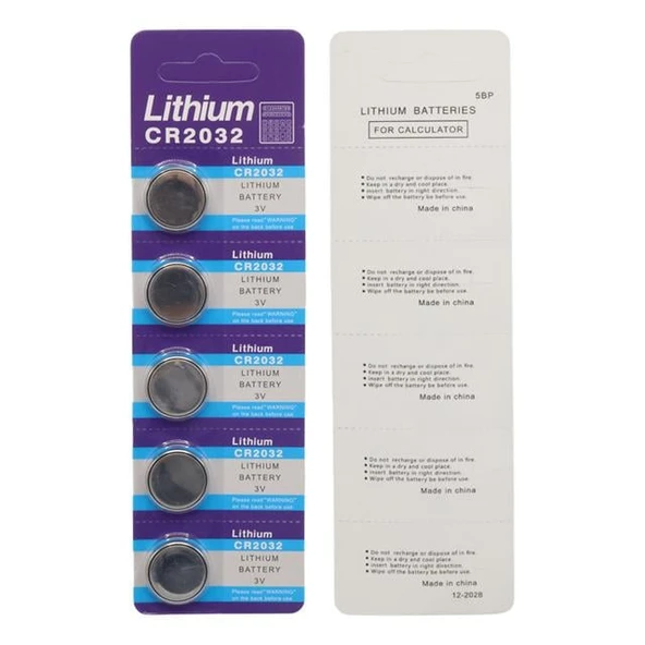 Powermaster PM-9534 CR2032 3 Volt Lityum Para Pil (5'LI Blister Paket) - Resim 6