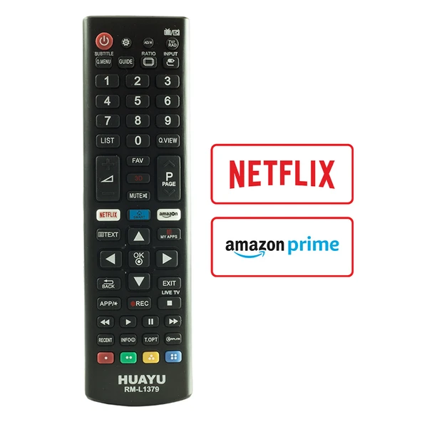 Huayu RM-L1379 LG 3D Netflix - Amazon - Smart Tuşlu Lcd-Led Tv Kumanda - Resim 3