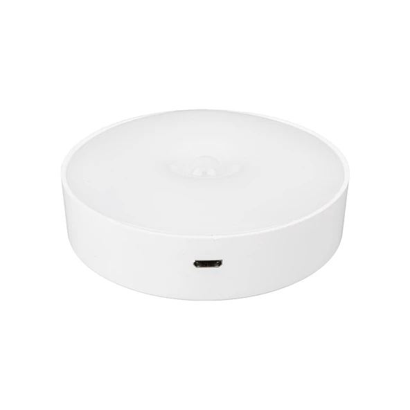 Powermaster MX-W002 Kızılötesi Hareket Sensörlü USB Şarjlı Beyaz İndiksiyon Gece Lambası - 4