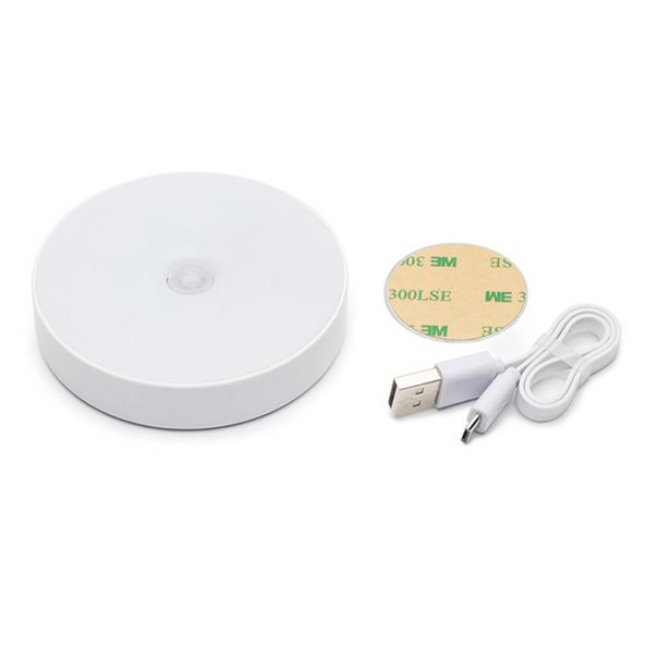 Powermaster MX-W002 Kızılötesi Hareket Sensörlü USB Şarjlı Beyaz İndiksiyon Gece Lambası - 3