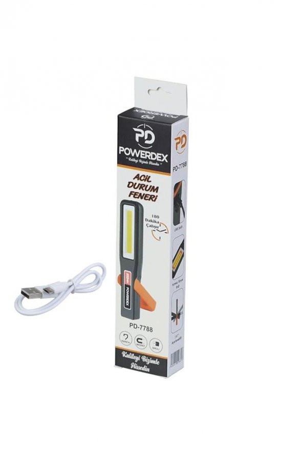Mıknatıs Özellikli Acil Durum Feneri Powerdex  Pd-7788 - 6