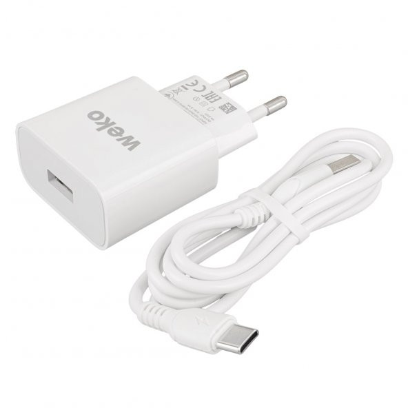 WEKO WK-21435 M7 2.1 AMPER ŞARJ BAŞLIK ADAPTÖRÜ + TYPE-C KABLO (NO:3) - 3