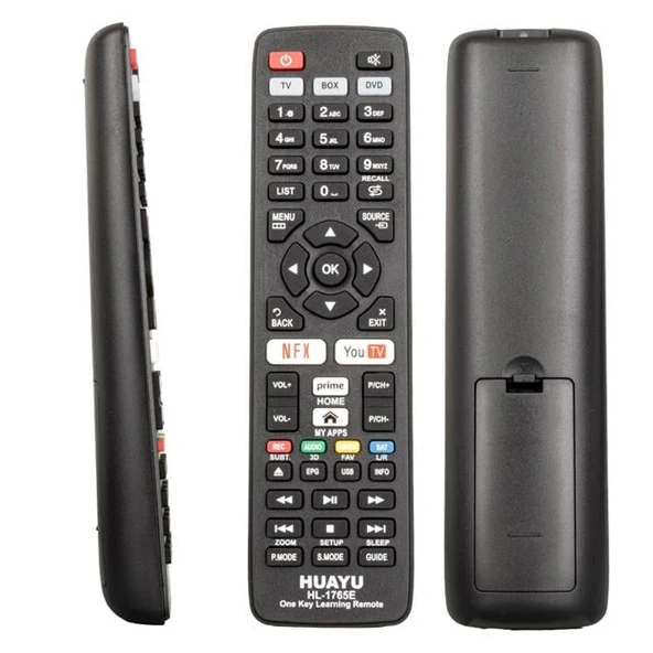 Huayu HL-1765E Prime Video Youtube Netflix Tuşlu TV-Uydu-DVD Öğrenebilen Akıllı Kumanda - 4