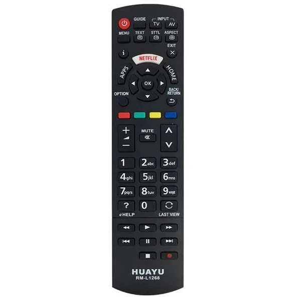 Huayu RM-L1268 Panasonic Netflix Tuşlu Universal Lcd Tv Kumandası - 5