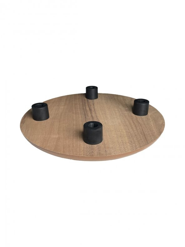 AHŞAP SABİT AYAKLI SAKSI DAMACANA TÜP ALTLIĞI 30 CM-8 ADET - 3