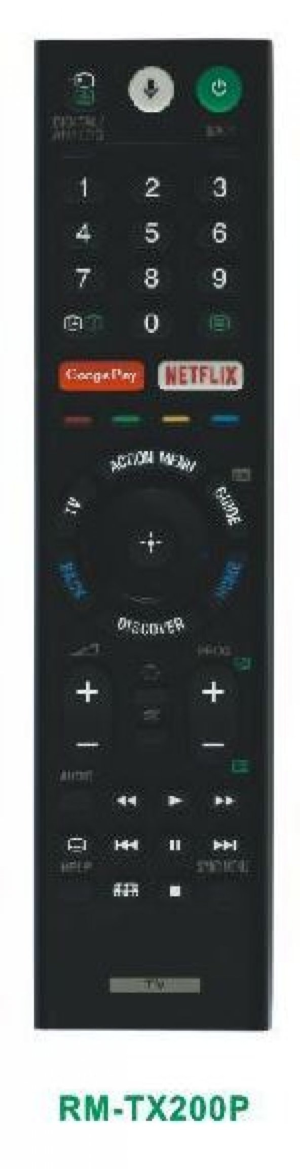 Weko Sony RM-TX200P Netflix-Google Play Tuşlu Tv Kumanda