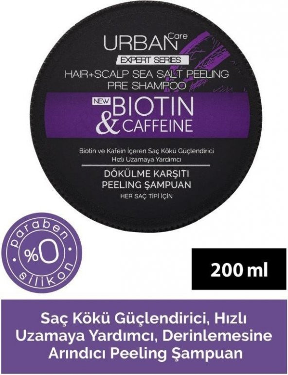 Urban Care Expert Biotin ve Kafein -PEELING- Şampuan 200 ml