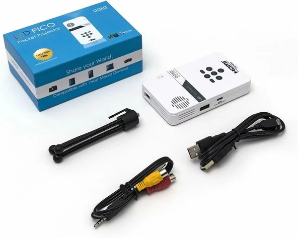 AAXA Technologies KP-101-01 AAXA LED Pico Mikro Video Projektör - 3