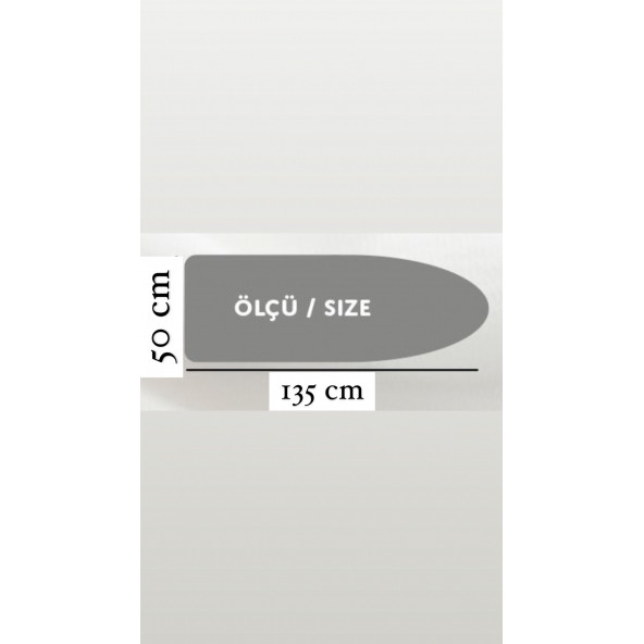 GERCELLA LUXURY GREY STAR ÜTÜ MASASI KILIFI BEZİ ÖRTÜSÜ - 4