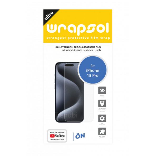 iPhone 15 Pro Ekran Koruyucu Poliüretan Film - Resim 2