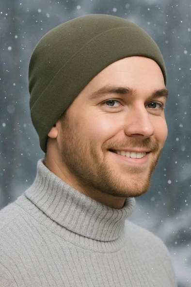 Single Sword Çift Kat Polar Kışlık Soğuktan Koruyucu Bere - Resim 5