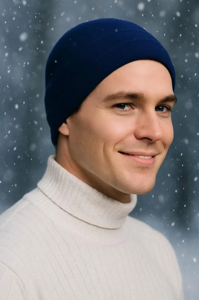 Single Sword Çift Kat Polar Kışlık Soğuktan Koruyucu Bere - Resim 4