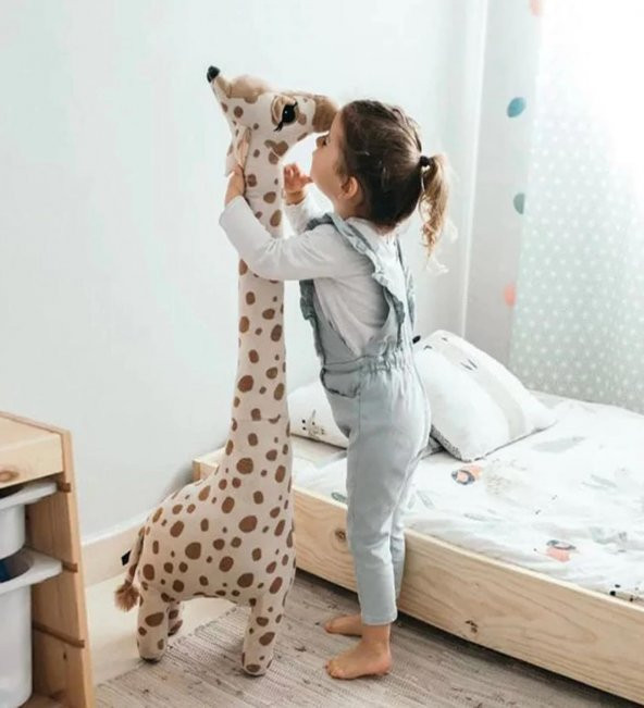 Peluş Zürafa, Uyku ve Oyun Arkadaşı-100 cm ( 100 Yerli) - 4