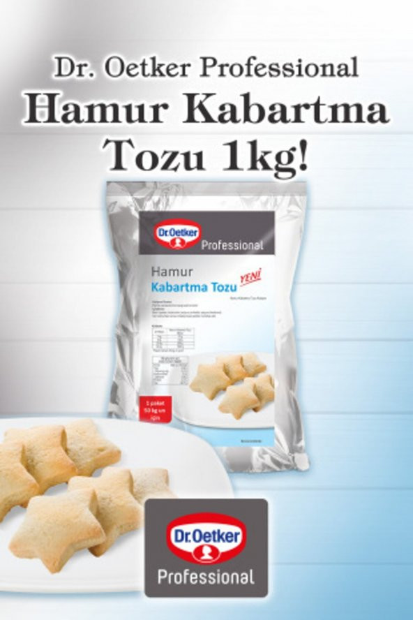 HAMUR KABARTMA TOZU  (1*1 KG) DR.OETKER X 6 Adet - 1 Koli