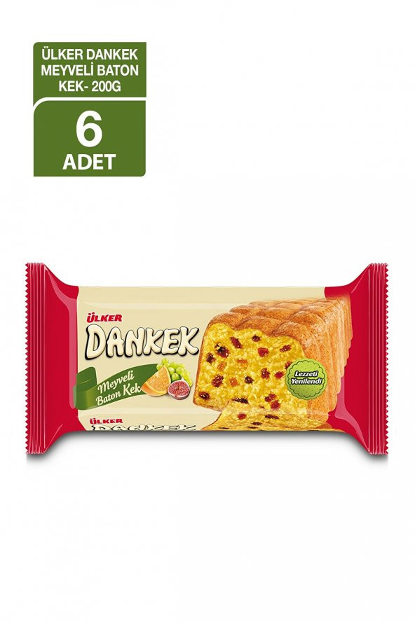 KEK MEYVELİ BATON (6*200GR) DANKEK