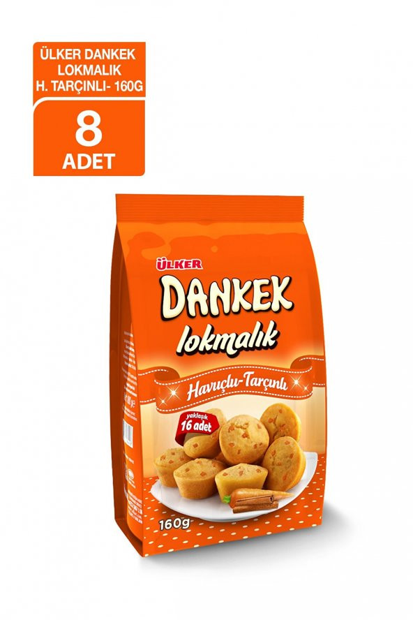 KEK  LOKMALIK HVUÇLU TARÇINLI (8*160G) DANKEK