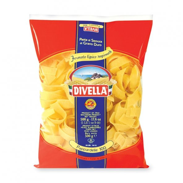 DİVELLA PAPPARDELLE 500 GR X 12 Adet - 1 Koli