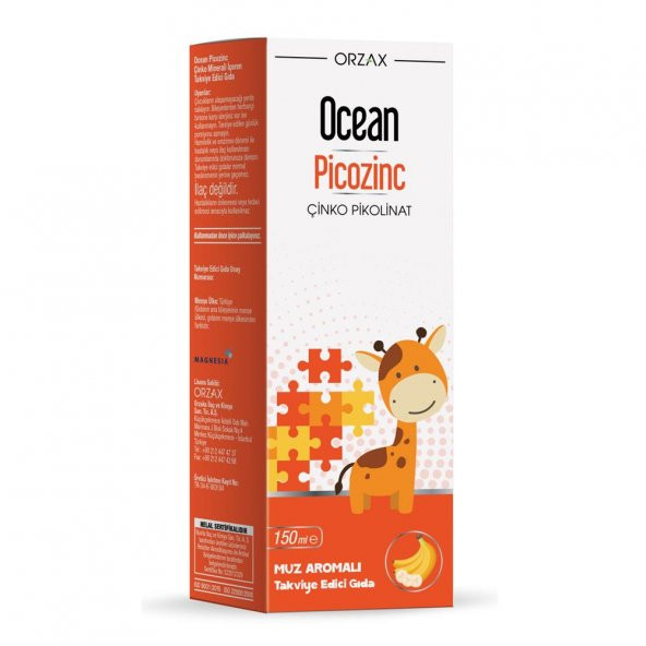 Ocean Çinko Bisglisinat Şurup 150 ml