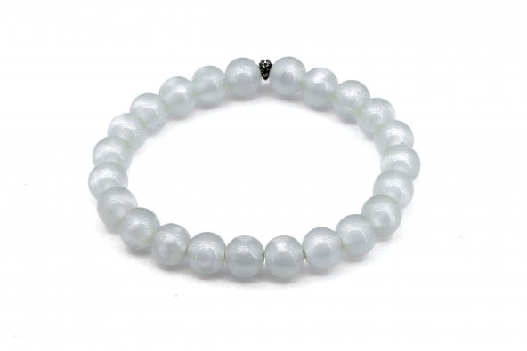 Küre Kesim Gece Yanan Işıklı Fosforlu Toz Kehribar Bileklik Kedi Gözü Toptan Beyisa Bileklik