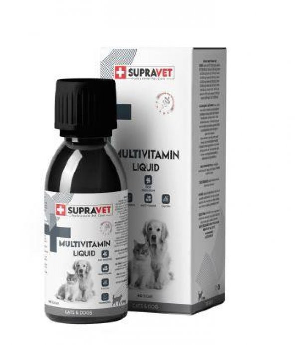 Supravet Multi Vitamin Kedi ve Köpekler için Sıvı Damla 100 ML