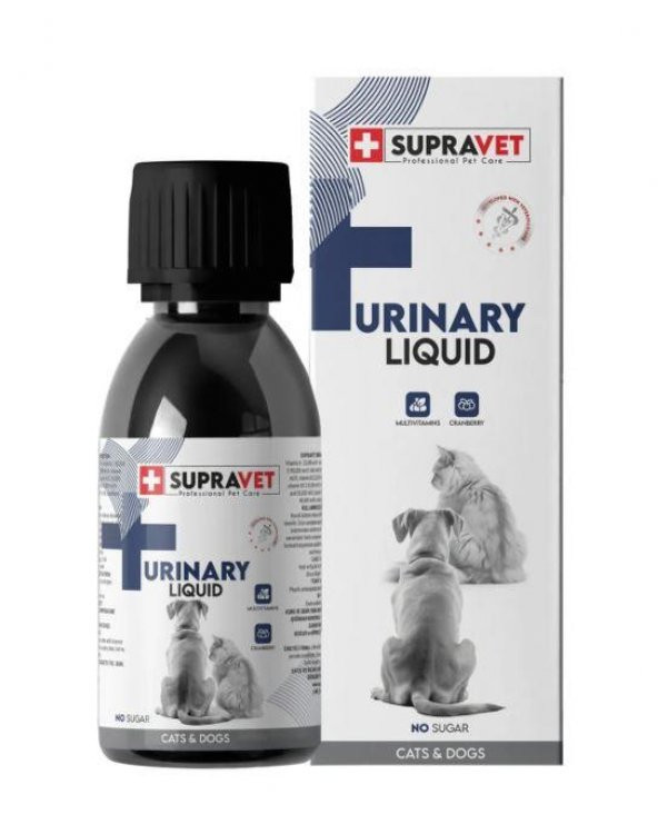 Supravet Urinary Kedi ve Köpek İdrar Sağlığı Destekleyici Sıvı Damla 100 ML