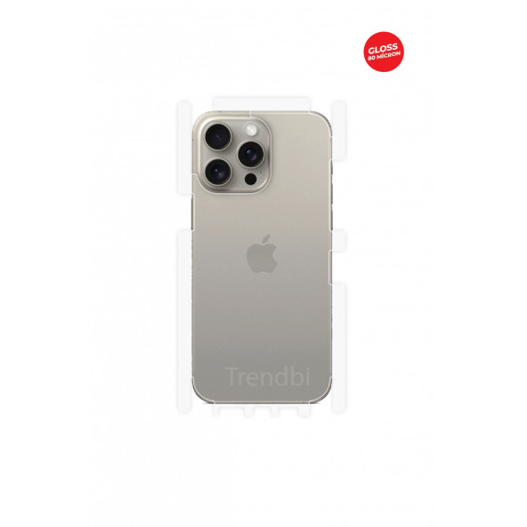 iPhone 15 Pro Max Arka Ve Yan Koruyucu Tpu Film
