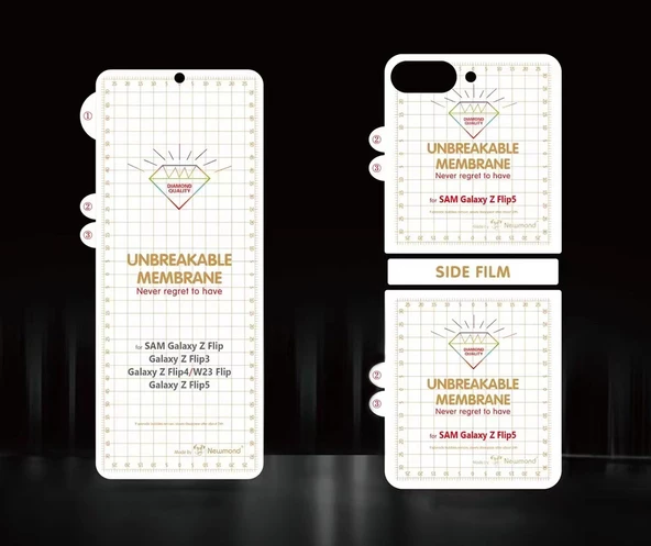 Gpack Samsung Galaxy Z Flip 5 Ön Arka Ekran Koruyucu